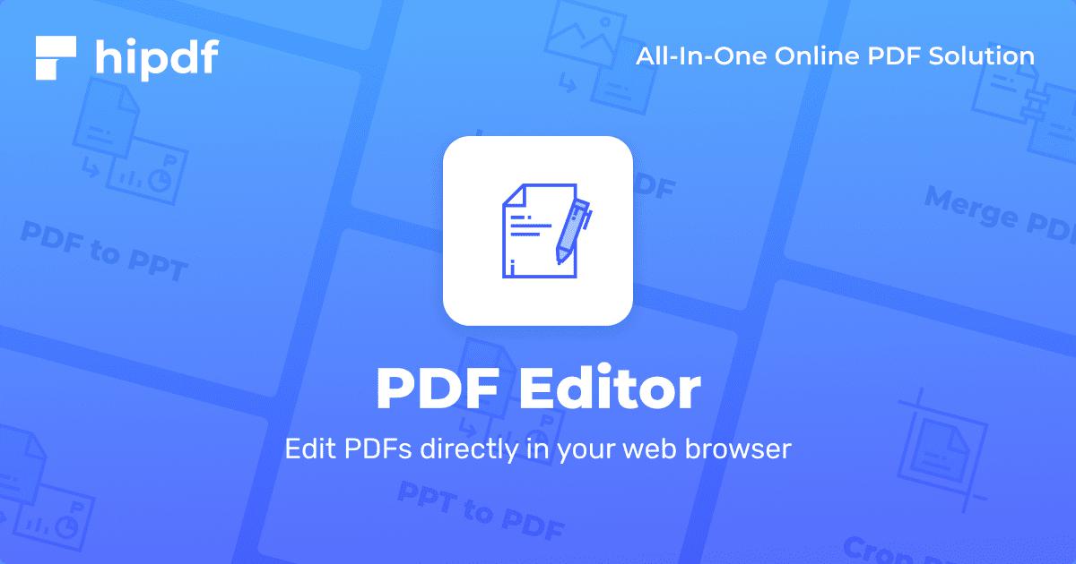 pdf editor online free trial